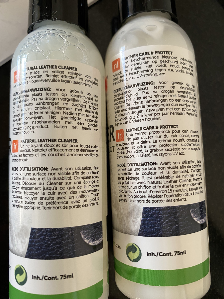 Maintenance set for leather protect & cleaner best buy online LIVING